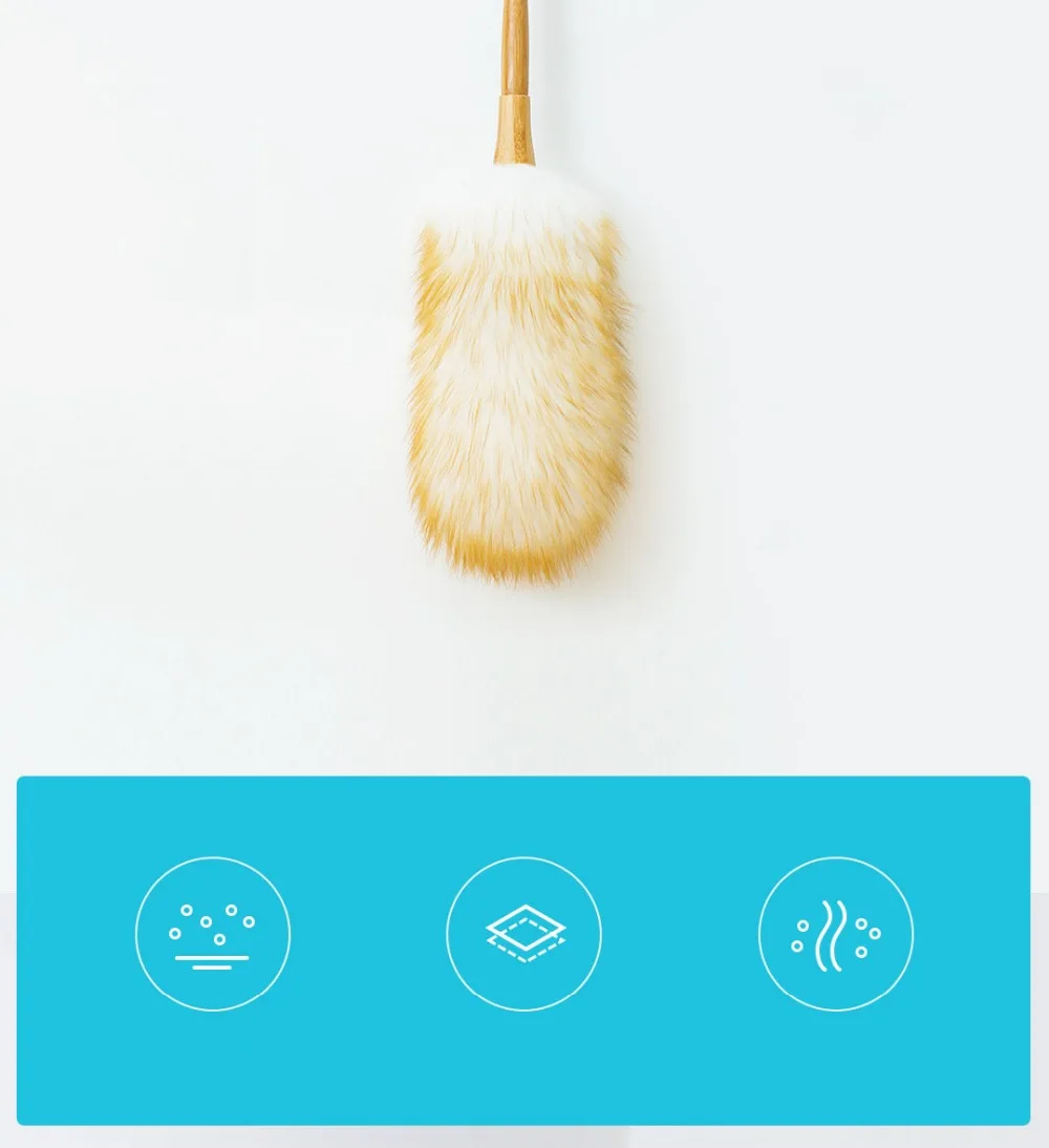 Xiaomi Mijia Jiezhi Buttercup шерсть страусиное перо чистящий инструмент сильная Адсорбция опционально легкая принадлежность для чистки