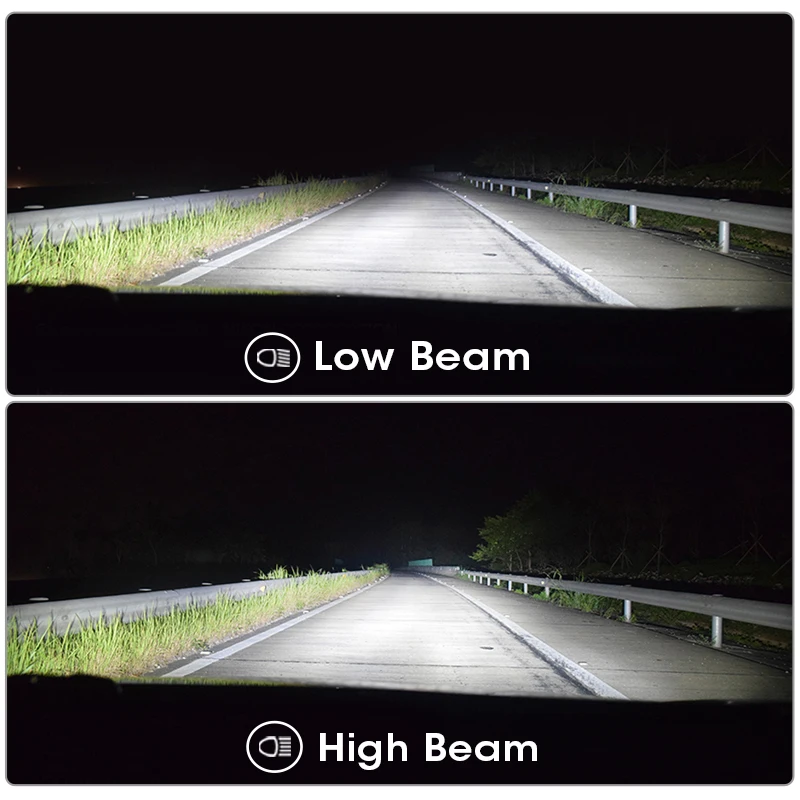 HLXG 1 комплект H4 светодиодный светильник для авто противотуманные фары 6000 К 12000LM 120