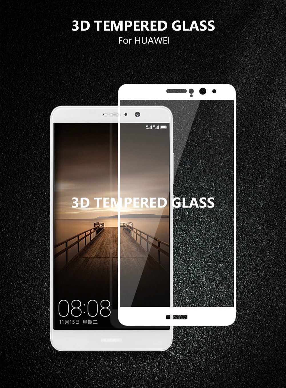 Ультрапрозрачная Защитная пленка для экрана из закаленного стекла 3D Huawei P20 Pro Mate 10