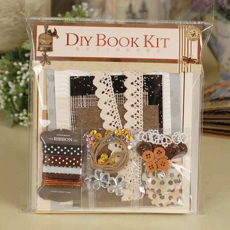 Винтажный набор для фотоальбома ручной работы аксессуары скрапбукинга