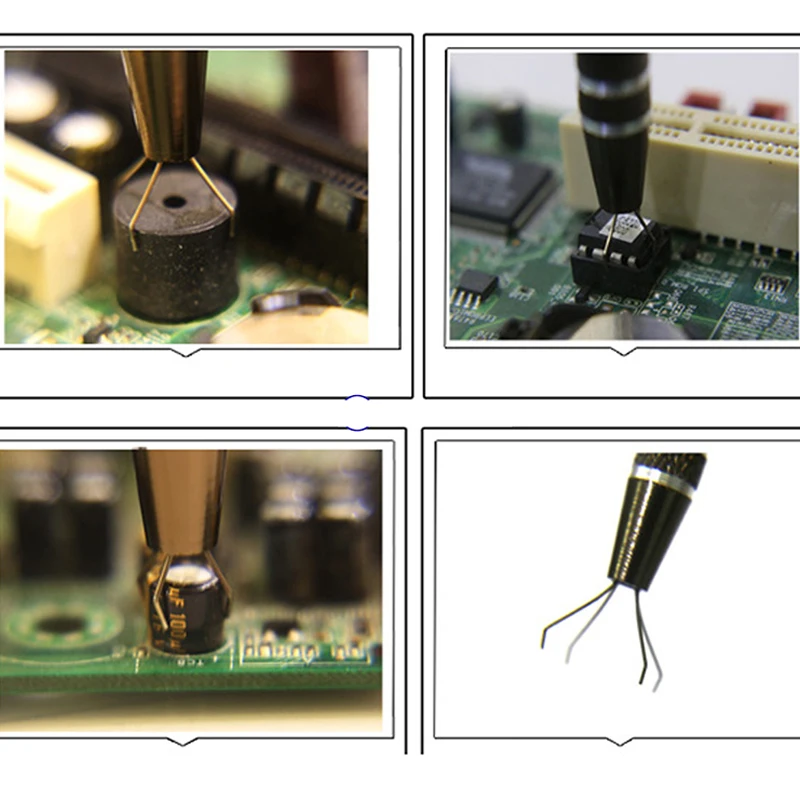 Prostormer 117 мм Металлические мощные четыре когти лапы части IC чип захват инструменты для технического обслуживания