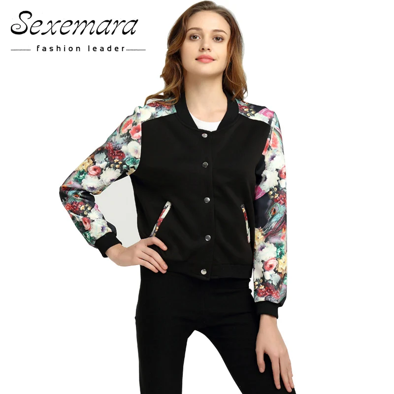 Размера плюс бомбер бейсбольная куртка на пуговицах костюм 2019 для женщин Сезон