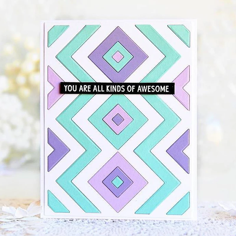 

Wave Square Cover Panel Metal Die Cuts Cutting Dies For DIY Scrapbooking Embossing Paper Cards Decorative Crafts New 2018 Die
