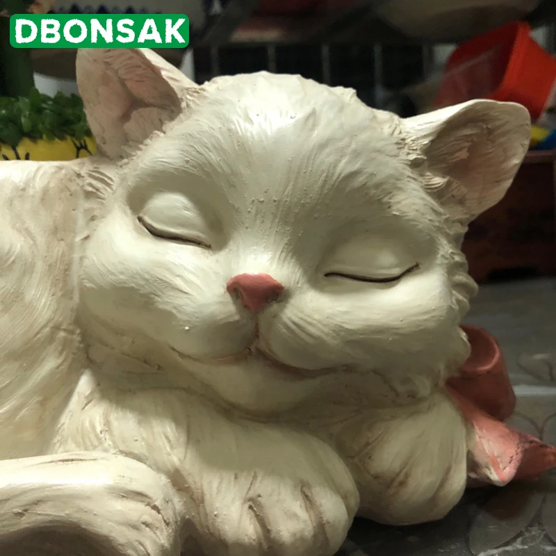 Животные цветочный горшок кошка котенок цветочное устройство полимерная ваза