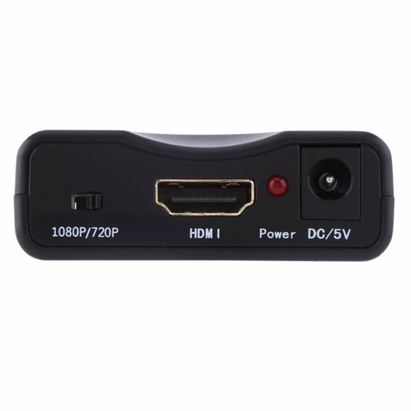 1080P SCART К HDMI видео аудио высококлассный конвертер адаптер для HD tv DVD для Sky Box STB подключи и играй с кабелем постоянного тока