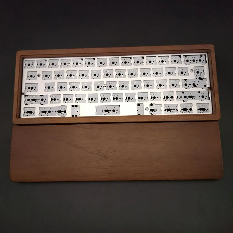 GH60 клавиатура деревянный ящик печатной платы позиционная пластина спутниковая ось и ореховое дерево подставка для запястья для полного Gh60 деревянный корпус