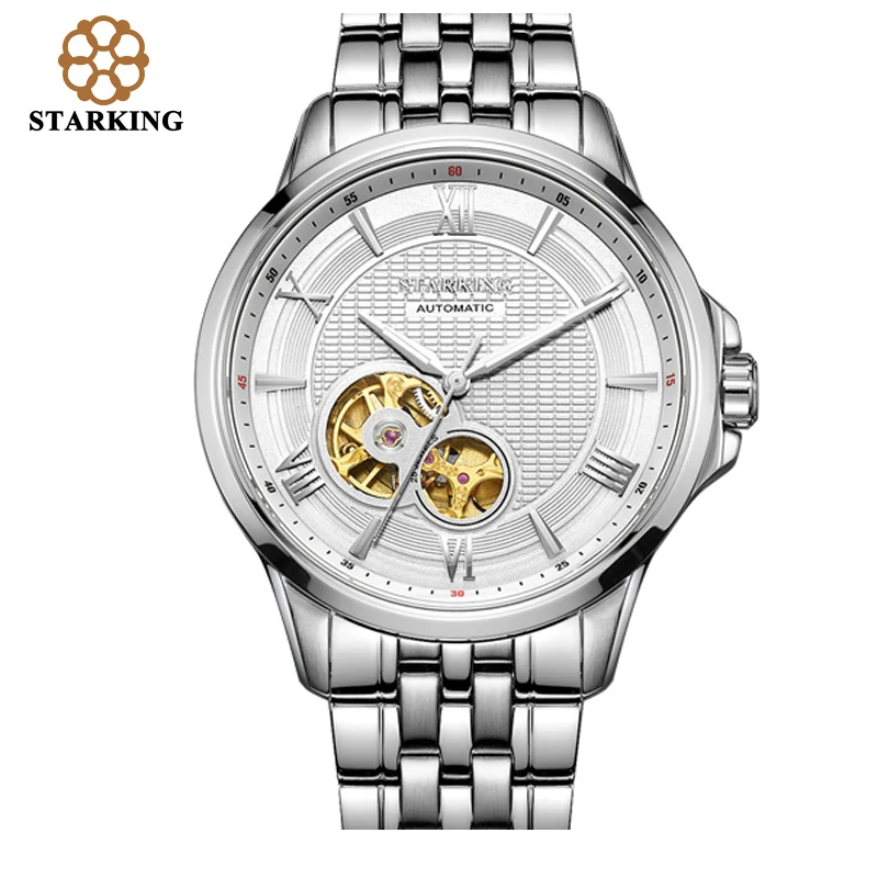 STARKING мужские часы с вырезами механические светящиеся деловые повседневные