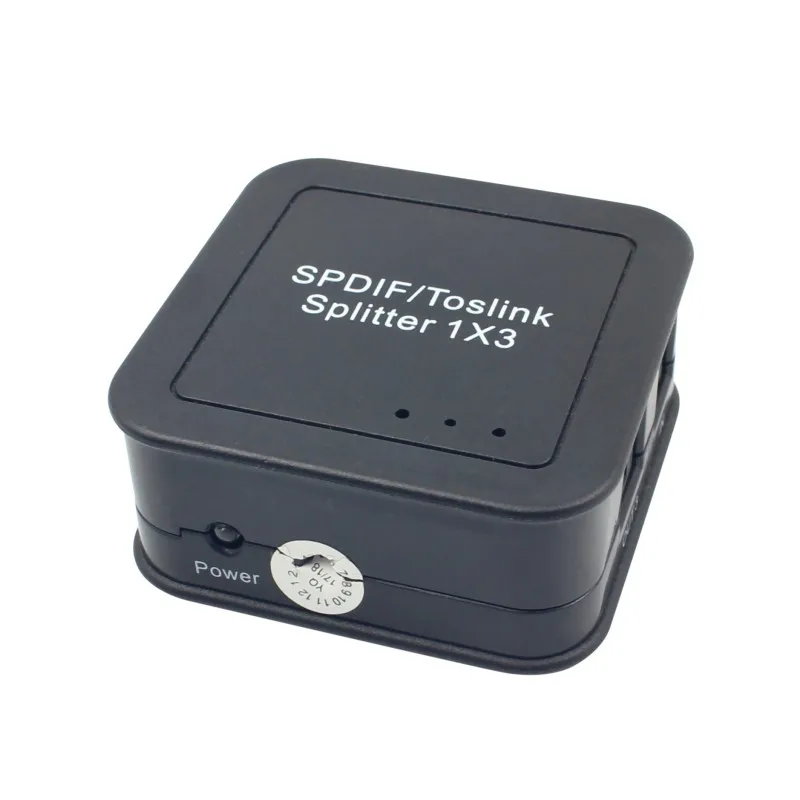 Портативный мини SPDIF TOSLINK разделитель волокон Цифровой оптический 1x3 1 вход 3 выход
