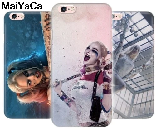 MaiYaCa Харли Куинн отряд самоубийц КУНСТ ужас для iPhone 4 5S 6S Plus X XR XS MAX прозрачные