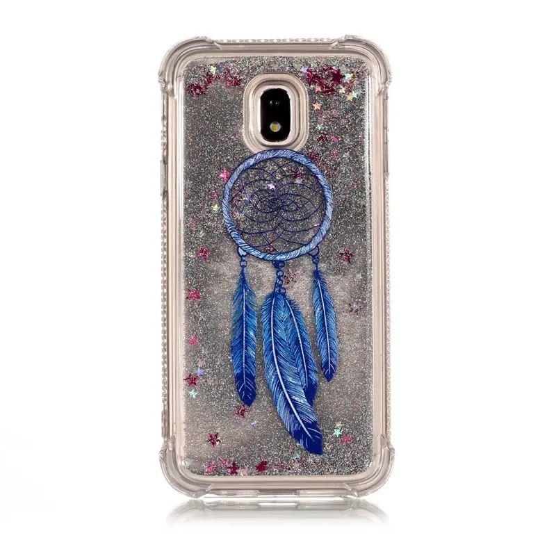 For Samsung Galaxy J330 J3 2017 EU Version Phone Case Dynamic Glitter Luxury Unicorn Liquid Quicksand Soft Silicone Back Cover |