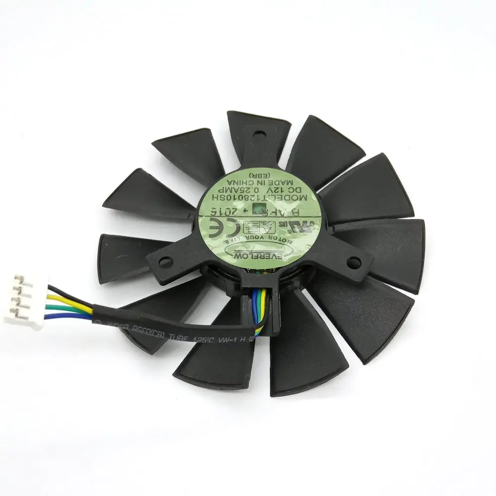 Оригинальный охлаждающий вентилятор для видеокарты Grphics T128010SH 12 В 4 0 А линии шаг 7 5