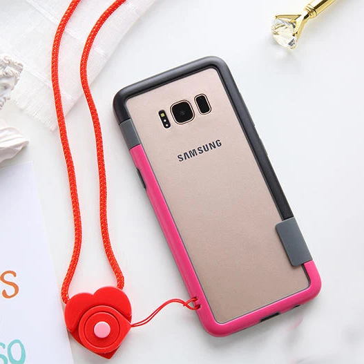 Бампер Zenus skam S10 / Plus силиконовый чехол с цветной амортизирующей рамкой из