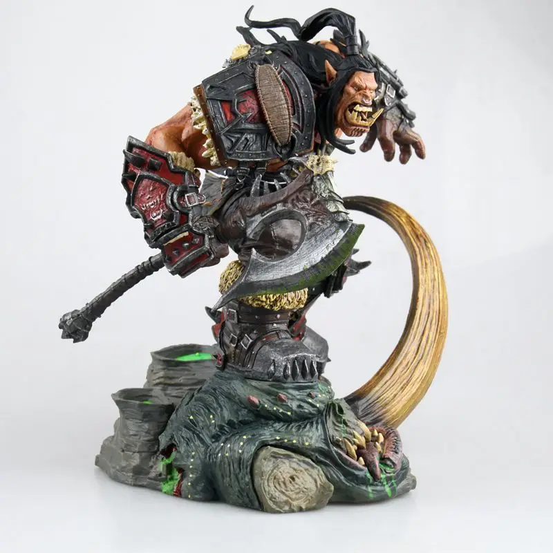 В наличии wow Grom Hellscream PVC сделанная фигурка игрушка для коллекции|Игровые фигурки и