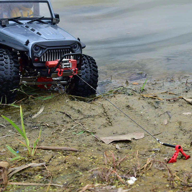 Металлическая складная лебедка якорь Земля для 1/10 осевой SCX10 Tamiya CC01 RC4WD D90 D110 RC