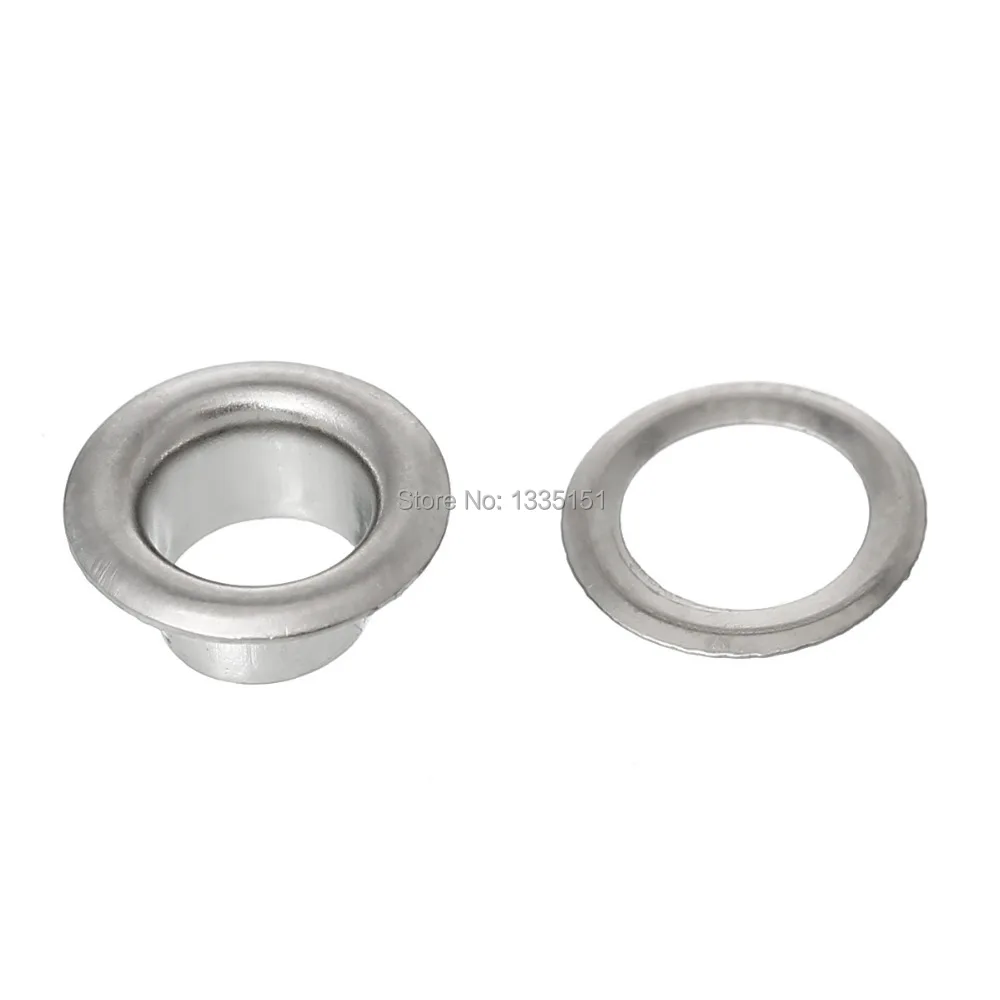 Бесплатная доставка 500 комплектов шнурок для обуви серебристого цвета люверсы 8