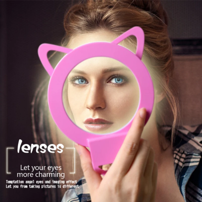 Милый Кот уха телефон светодиодный селфи кольцо Light Up флэш фотографии на Камера