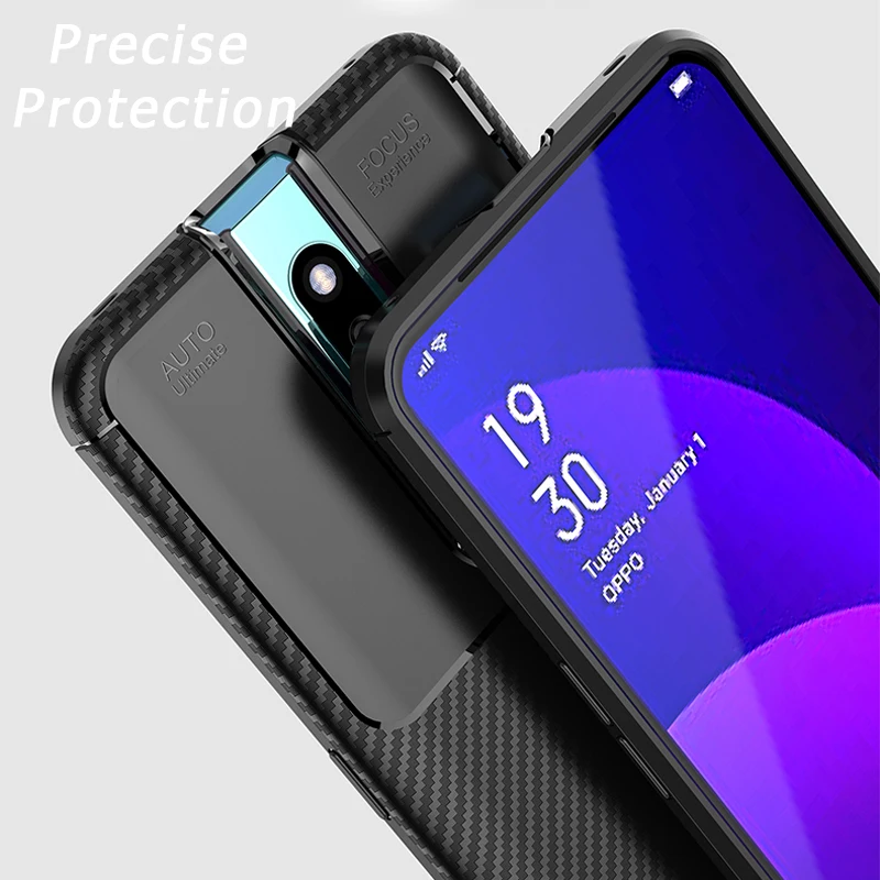 F11 pro для OPPO Pro IQOO R17 Ультратонкий чехол из углеродного волокна Мягкий силиконовый