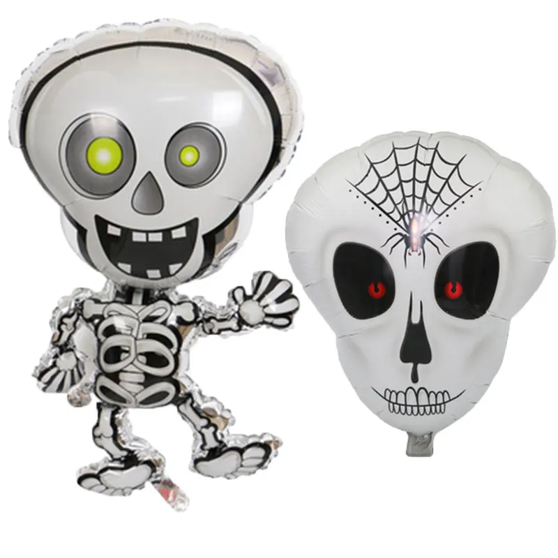

Hot/1psc skull aluminum balloon Halloween decoration party supplies children gift toy balloon Globos
