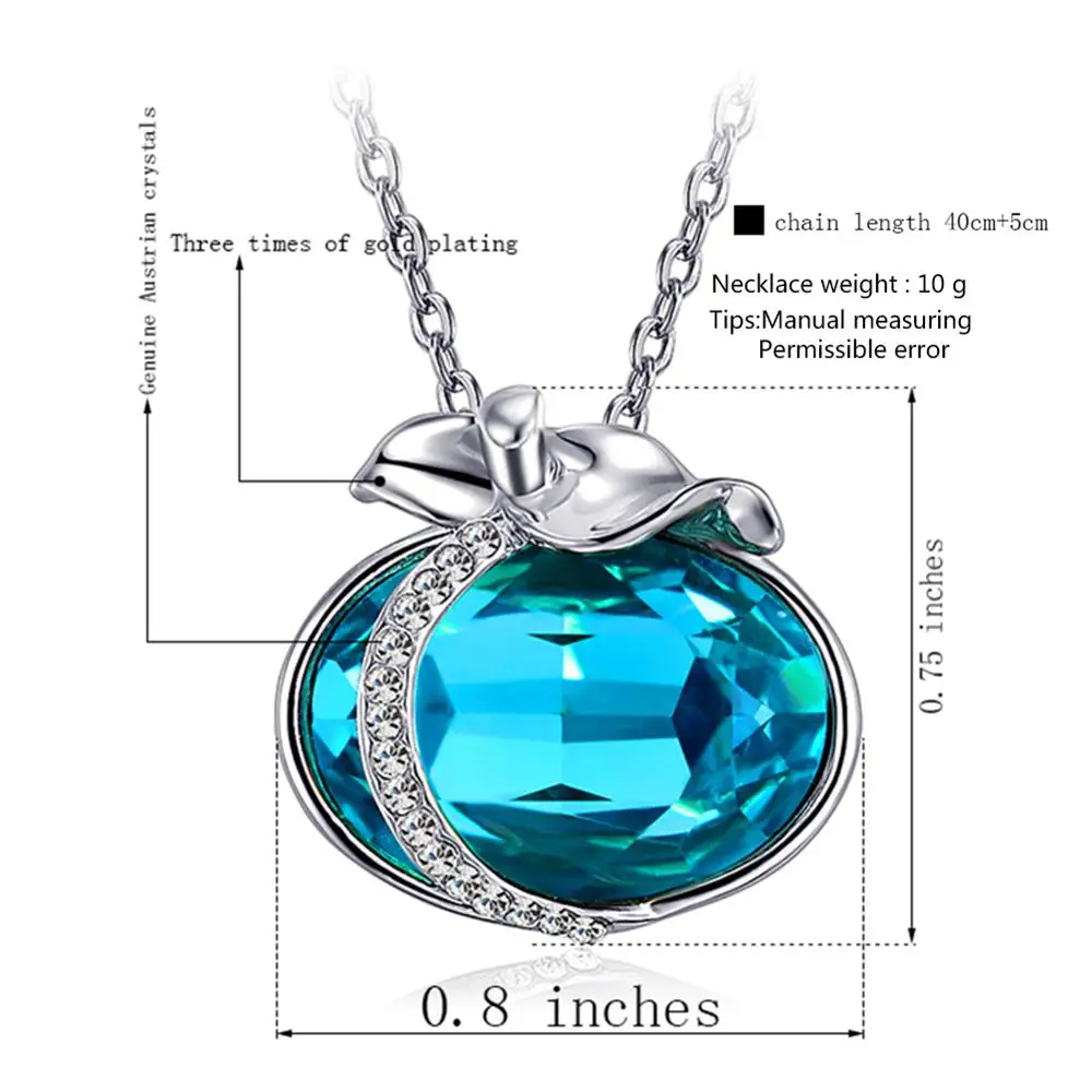 Ожерелья DEELAN с яблоками для женщин цепочка подвеской до ключицы очаровательное