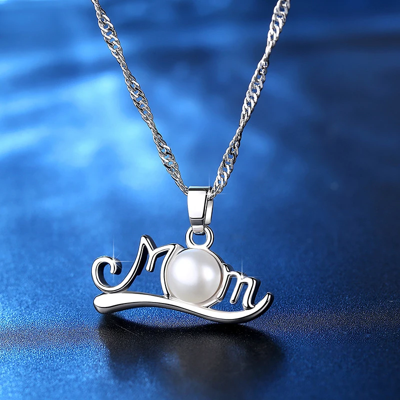 Hainon Love Mom Подарочное ожерелье Серебряный Цвет ювелирное изделие подарок для мамы