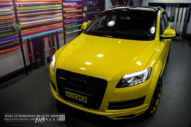 new Wholesale Price Gloss finish Vehicle Wrap Vinyl car sticker 1.52m*30cm free shipping by express |