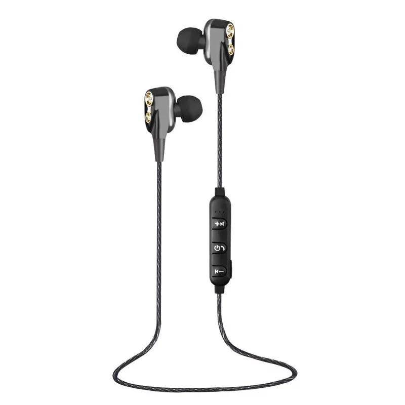 DISOUR Dual Driver HIFI Super Bass Bluetooth наушники спортивные беговые музыкальные стерео