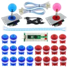 SJ @ JX 2 игрока Аркада DIY Kit светодиодный кнопки контроллера 8 джойстик, usb-датчик для ПК MAME в ретро-стиле