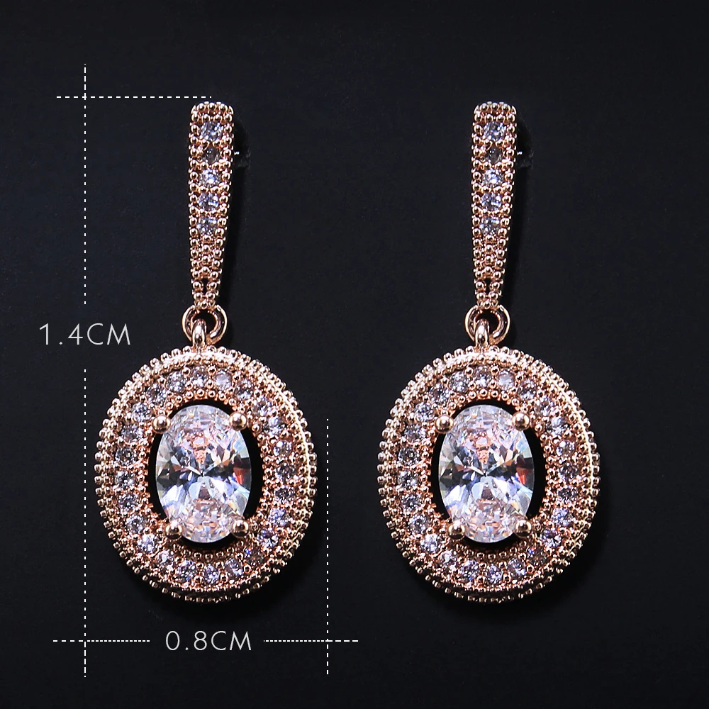 Женские серьги гвоздики из розового золота с фианитом|stud earrings|stone earringsearrings for |