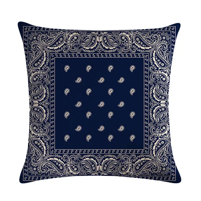 

Геометрическая наволочка с растительным листом, наволочка в полоску, наволочка для дивана, украшение для дома, наволочка с цветком