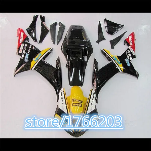 

100%NEW Fit fairings for YZF R1 2002 2003 YZF R1 02 03 YZF1000 R1 YZF-R1 02-03 ABS fairing kits yellow black white Ning