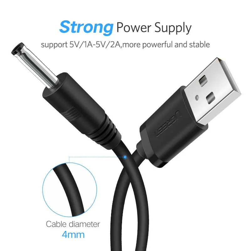 Ugreen USB в DC 3 5 мм кабель питания A штекер разъем блок зарядное устройство адаптер