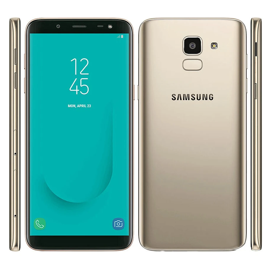Samsung Galaxy J6 J600FN разблокированный LTE Android мобильный телефон Exynos Восьмиядерный 5," 13 МП ram 3 ГБ rom 32 Гб NFC