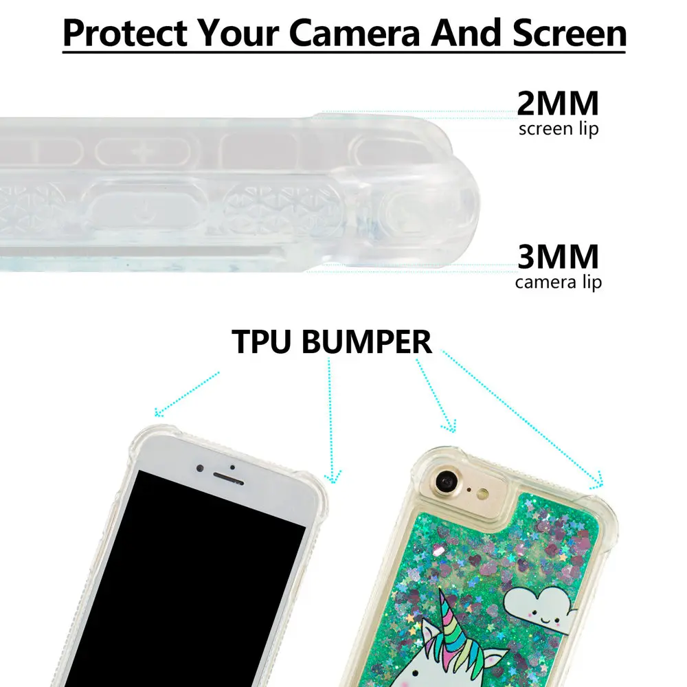 Glitter Stars Phone Cover for Apple iPhone 6 6S A1549 A1586 A1589 A1690 A1688 A1699 Dynamic Liquid Debris Quicksand Back Case |