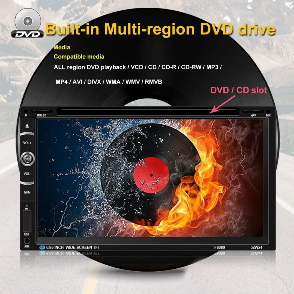 Автомагнитола 2 Din Автомобильный gps навигатор Авторадио Авто Радио DVD