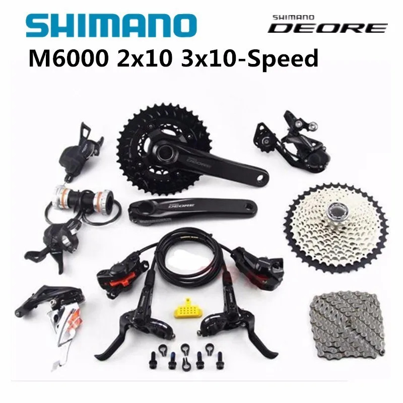 Оригинальный велосипедный набор DEORE M6000 2x10s 3x10s 11 42T MTB аксессуары для горных