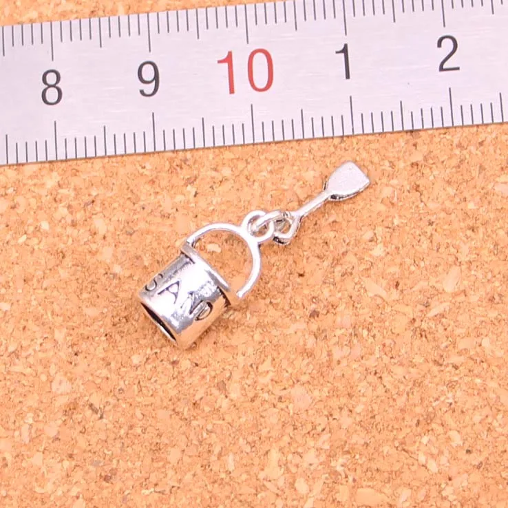 20pcs Tibetan Silver Plated bucket shovel Charms Pendants for Necklace Bracelet Jewelry Making DIY Handmade 15*8mm | Украшения и