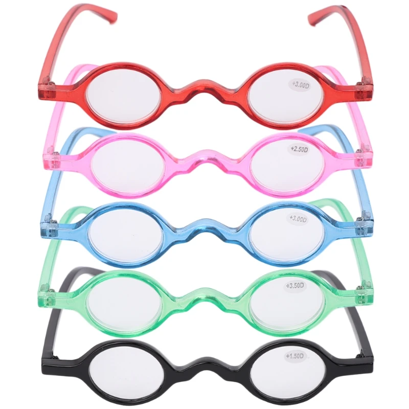 

Vintage Small Round Oval Frame Reading Glasses Presbyopia Eyeglasses 1.0 1.5 2.0 2.5 3.0 3.5