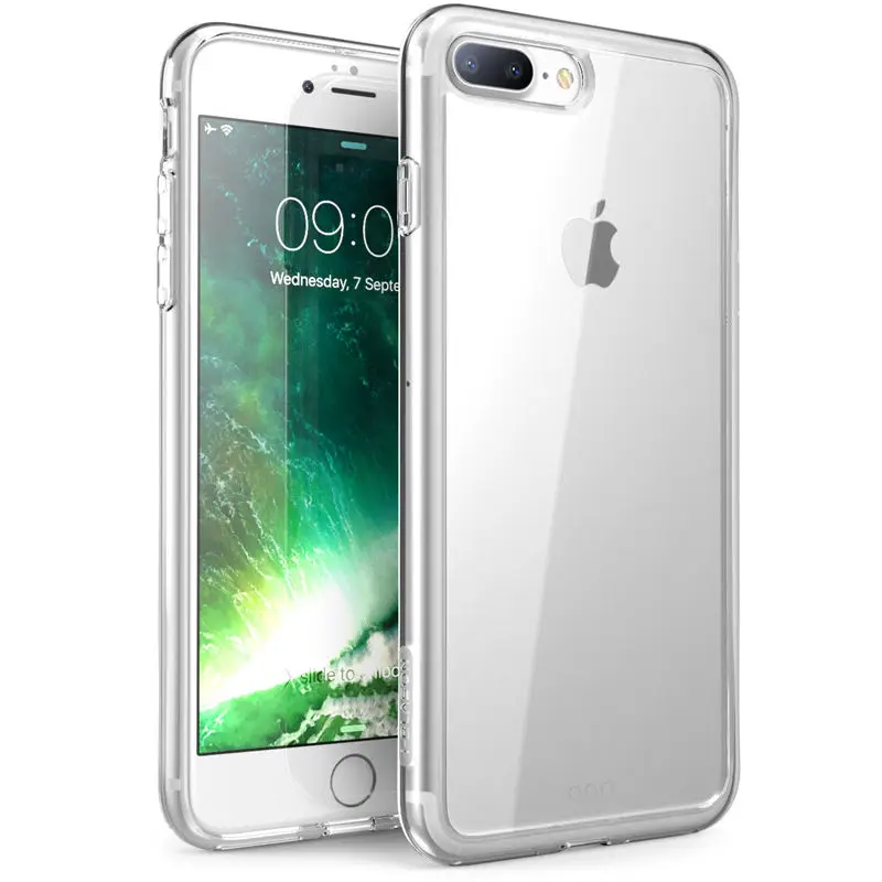 For iPhone 7 Plus 8 Case 5.5 inch i-Blason Halo Series Anti-knock Scratch Resistant TPU Bumper + Clear Back Cover |