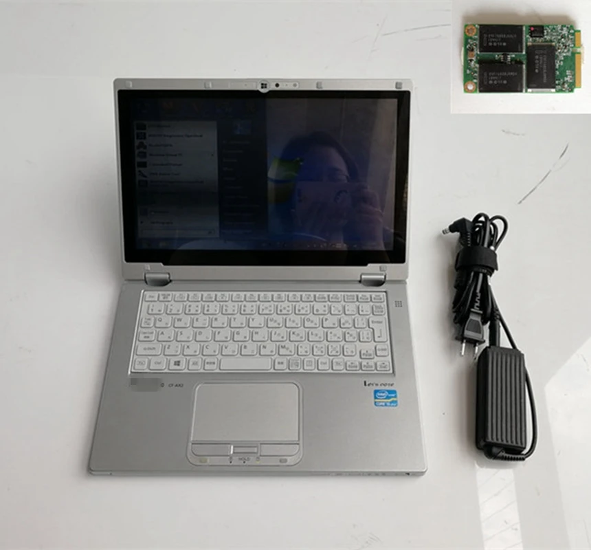 Mb Star C5 SD Connect Подержанный ноутбук CF AX2 I5 CPU 4G сенсорный экран 480 ГБ Мини SSD V06.2021 для