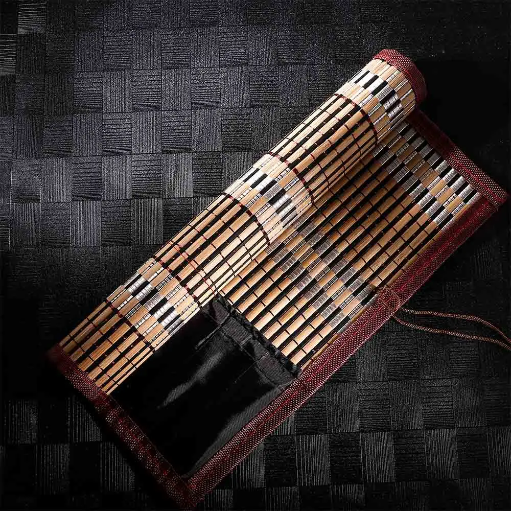 

Painting Brush Holder Bamboo Rolling Bag Calligraphy Pen Bag Curtain Pack for Watercolor Oil Drawing Art Supplies