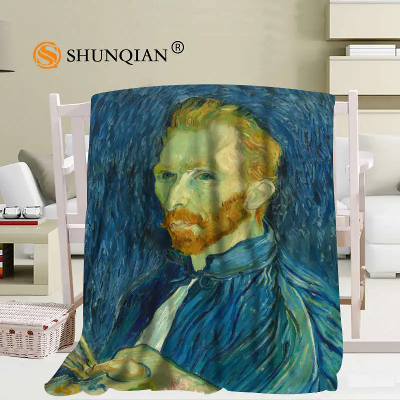 Offerte Custom Van Gogh Notte Stellata Del Cielo Coperta Manta Falafel Coperta Divano/Letto/Da Viaggio Aereo Bedding56x80inch 50X60inch 40X50inch
