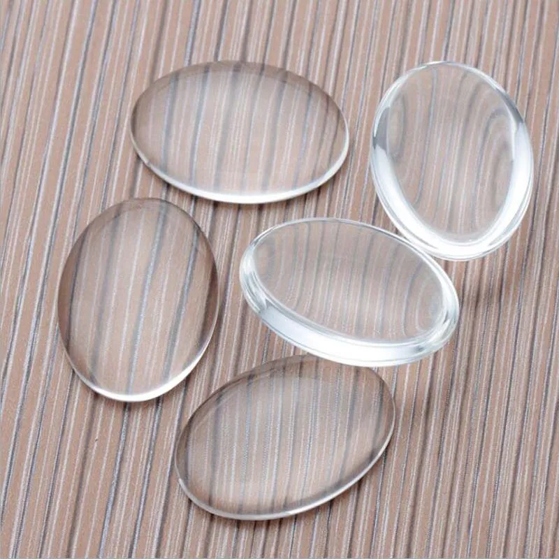 Оптовая продажа сделай сам 25*18 мм прозрачное искусственное увеличительное