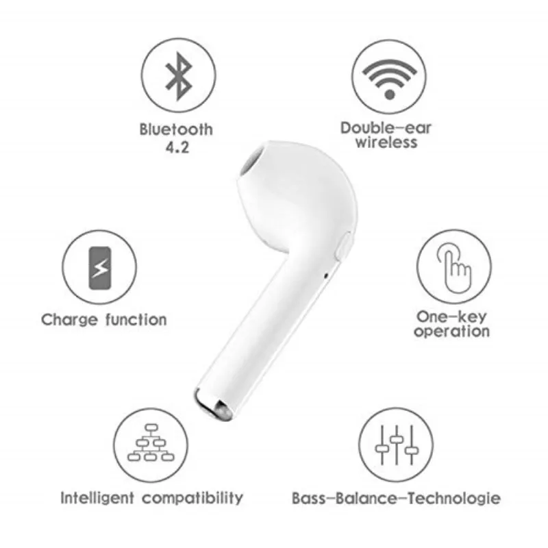 I9S TWS Беспроводная bluetooth гарнитура спортивные музыкальные наушники стерео с