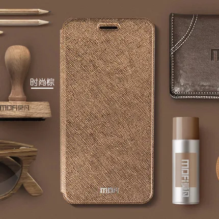 Mofi Тонкий флип-чехол для huawei Honor Note 10, чехол 6,95 дюйма из искусственной кожи+ чехол из термополиуретана и силикона, чехол для телефона, чехол для Honor Note10 - Цвет: Коричневый