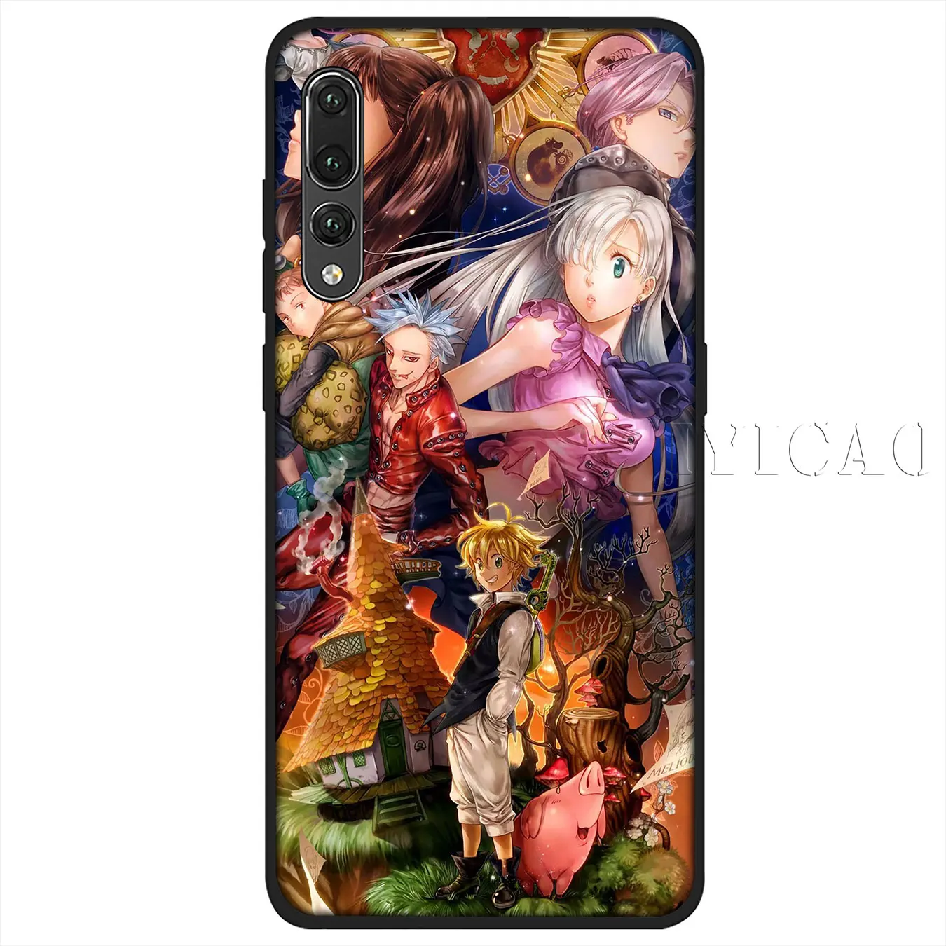 IYICAO 7 pecados capitales Мягкий силиконовый чехол для телефона Huawei P30 P20 Pro P10 P9 P8 Lite Mini 2017 2016 P