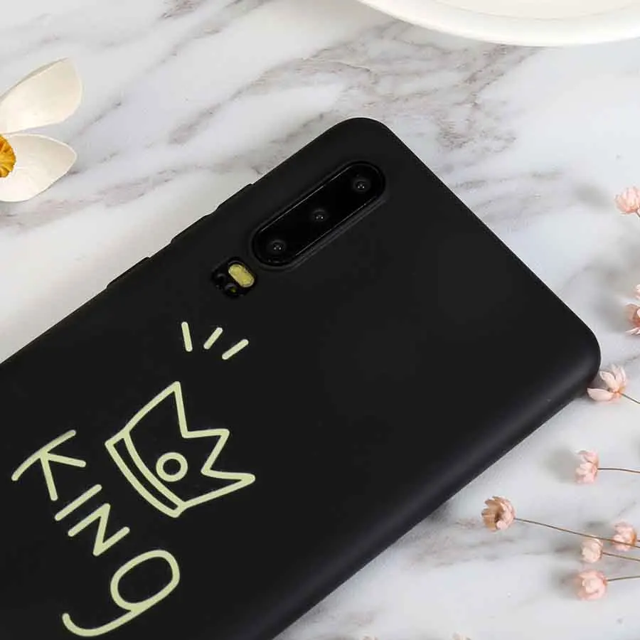 Мягкий силиконовый 3D чехол с короной для Huawei Honor 8A 8C V20 10 lite P30 Pro Nova 4E Mate 20 X 5G