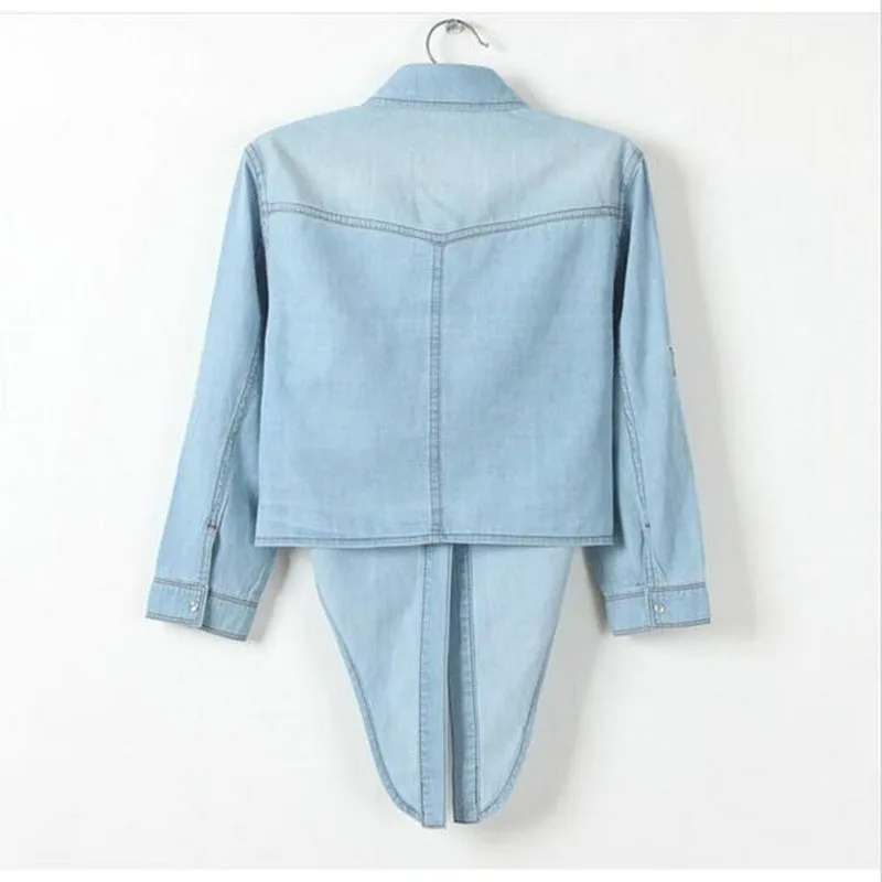 2017 г. модная однобортная короткая куртка из джинсовой ткани с узлом три четверти