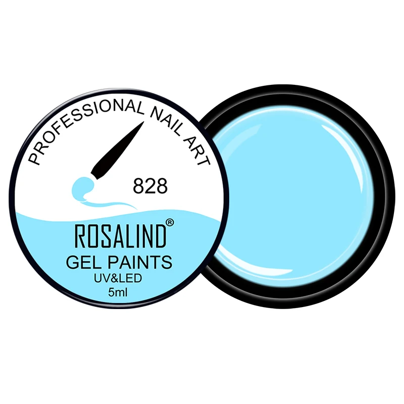 Гель-лак для ногтей Rosalind 5 мл 31 чистый цвет долговечный отмачиваемый дизайна |
