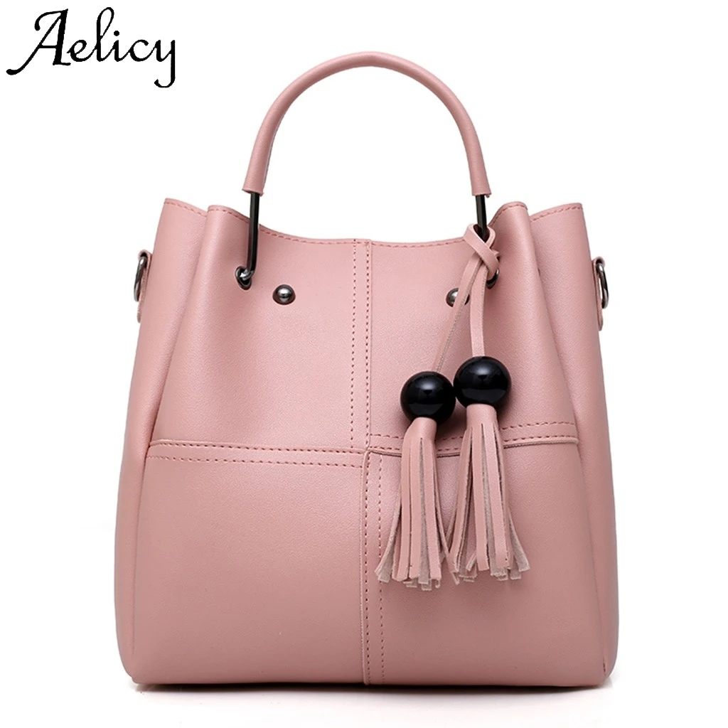 Aelicy 3 шт. женская модная сумка на плечо с бахромой кошелек для карт высокое