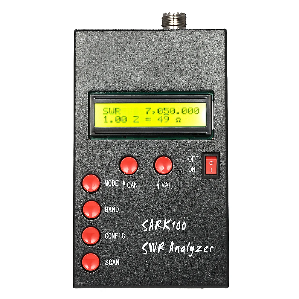 

SARK100 1-60 МГц HF ANT SWR антенный анализатор Измеритель стоячих волн тестер для любительских радиолюбителей измерение сопротивления емкости